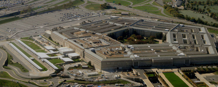 Photo: aerial view of Pentagon Building